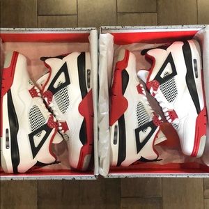 Jordan 4 Retro Fire red size 10